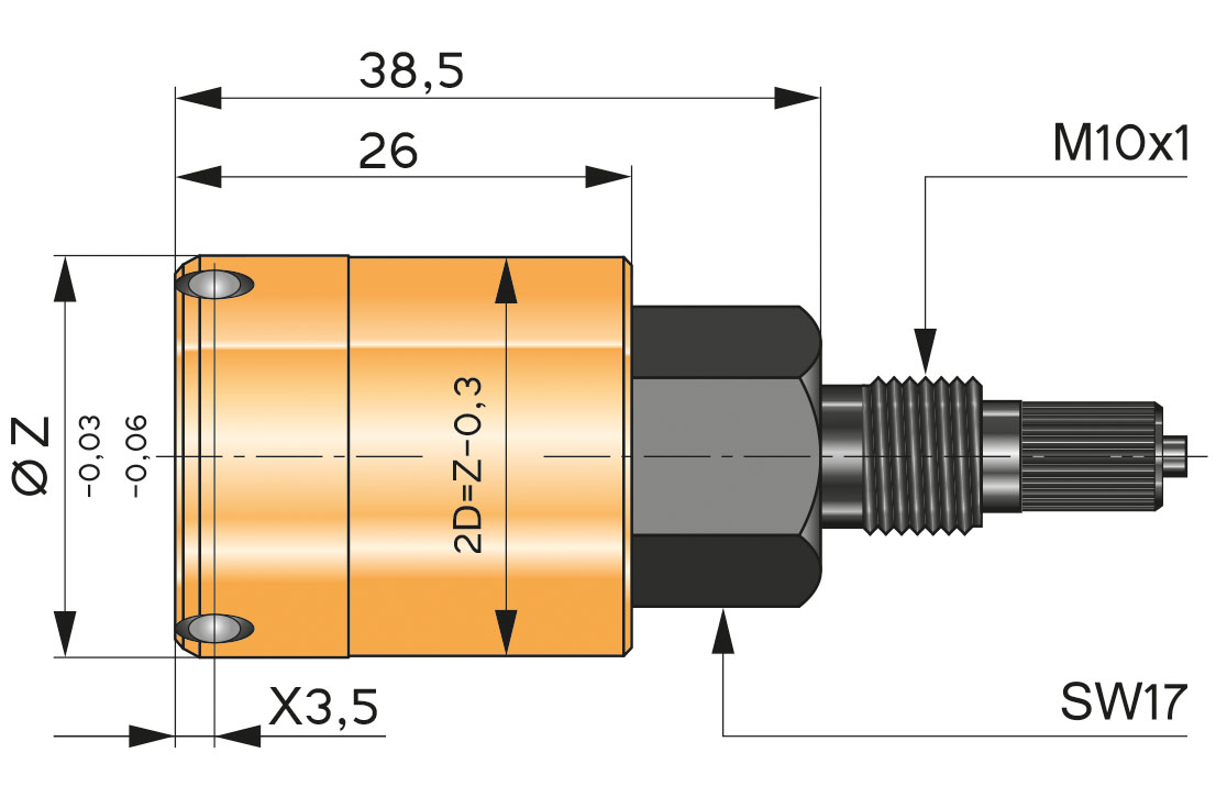 PMK-XP-3P-EF-2Z-40-50 mm